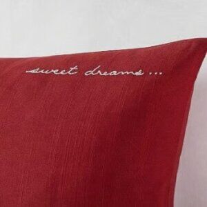 NEW 50x15” Pottery Barn Sweet Dreams Embroidered Christmas Lumbar Pillow Cover